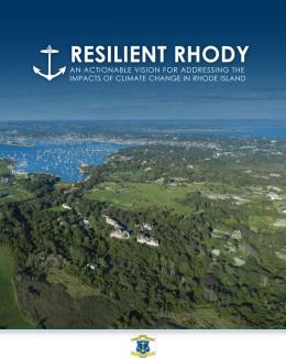 Cover of the 2018 Resilient Rhody Climate Change Strategy